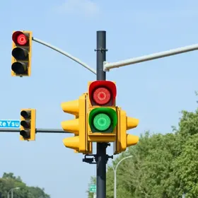 instalação de semáforo de 2 tempos