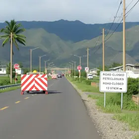 interdições temporárias na Estrada de Aldeia